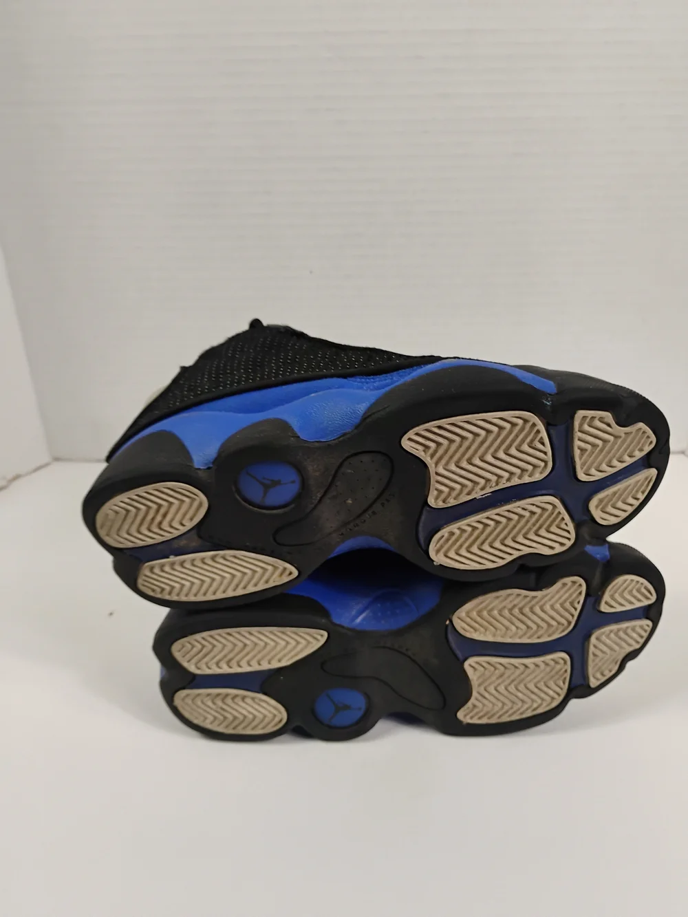 Jordan Kids' Black and Royal Blue Retro Basketball Sneakers